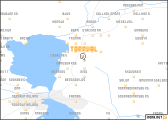 map of Torrvål