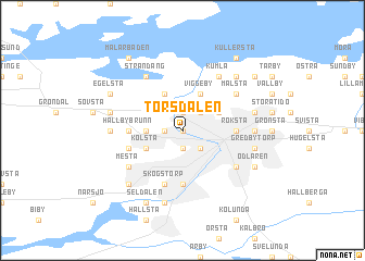 map of Torsdalen