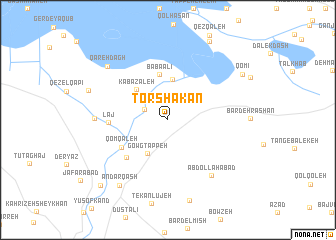 map of Torshakān