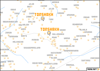 map of Tor Shākh