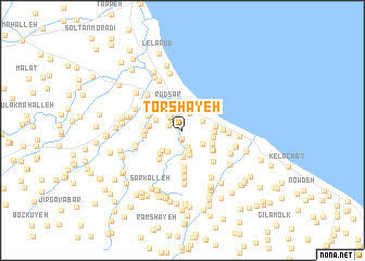 map of Torshāyeh