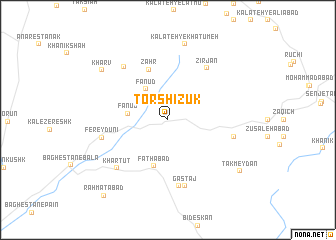 map of Torshīzūk