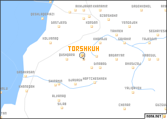 map of Torshkūh