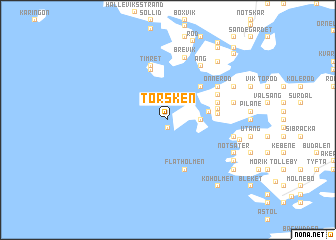 map of Torsken