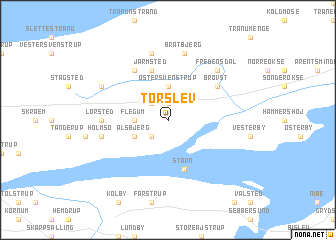 map of Torslev