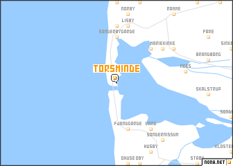 map of Torsminde