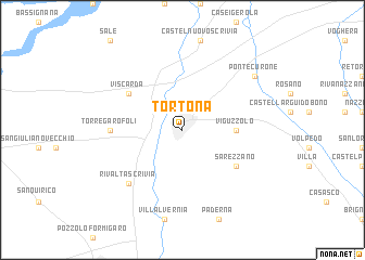 map of Tortona