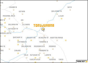 map of Torujumaña