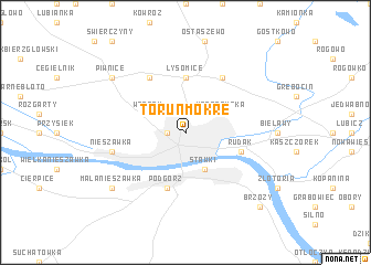 map of Toruń Mokre