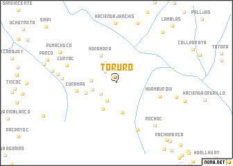 map of Toruro