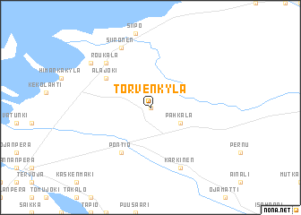 map of Torvenkylä