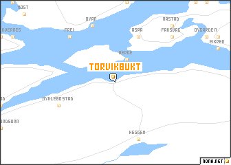 map of Torvikbukt
