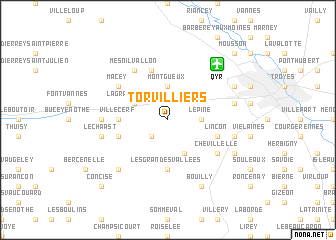 map of Torvilliers