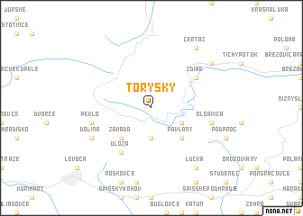 map of Torysky