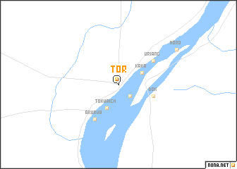 map of Tor