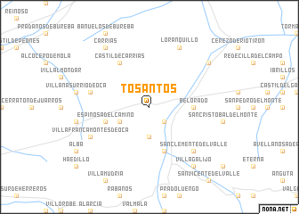 map of Tosantos