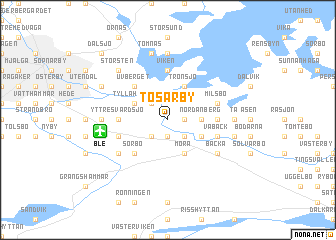 map of Tosarby