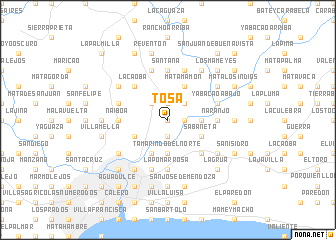 map of Tosa