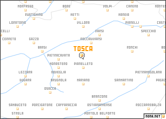 map of Tosca