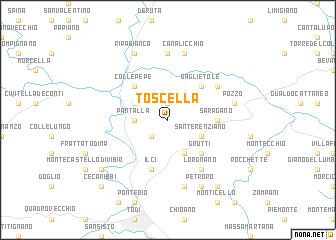 map of Toscella