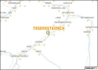 map of Tösenssteinach