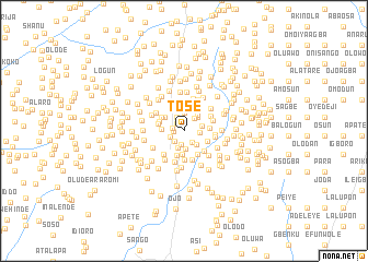 map of Tose