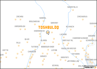 map of Toshbuloq