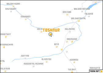 map of Toshnur