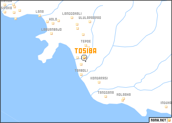map of Tosiba