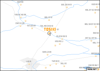 map of Tosiki