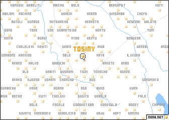 map of Tʼosiny