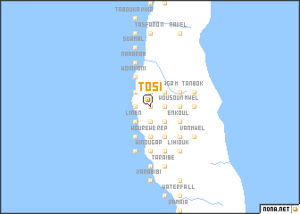 map of Tosi