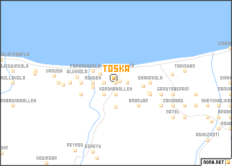 map of Toskā