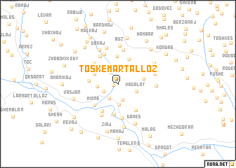 map of Toskë-Martalloz