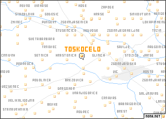 map of Toško Čelo