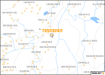 map of Tosnován