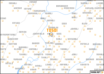 map of Tosoi