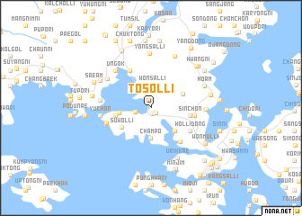 map of Tosŏl-li