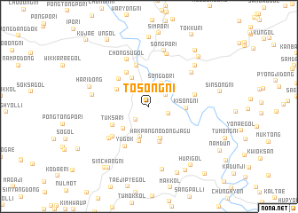 map of Tosŏng-ni
