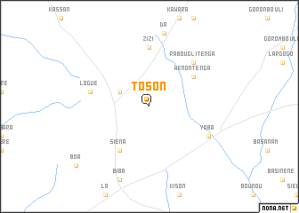 map of Toson