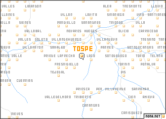 map of Tospe