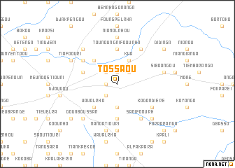 map of Tossaou