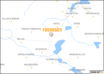 map of Tossåsen