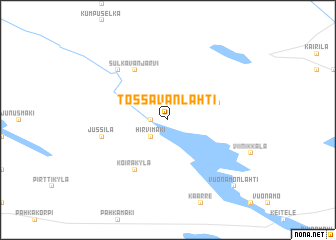 map of Tossavanlahti