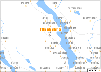 map of Tosseberg