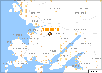 map of Tossene