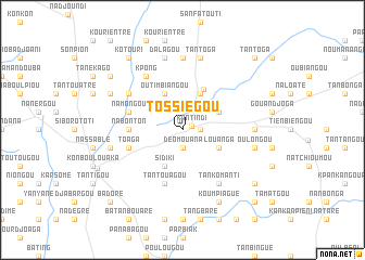 map of Tossiégou