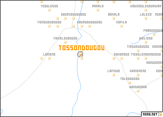 map of Tossondougou