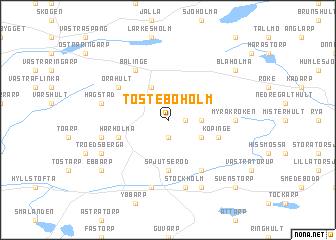 map of Tosteboholm