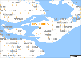 map of Tostenæs